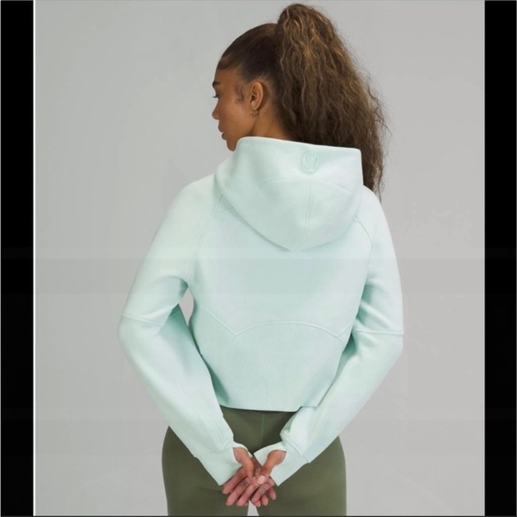 Lululemon Scuba Oversized 1/2 Zip Hoodie in Delicate Mint Size XS/S - Picture 3 of 7